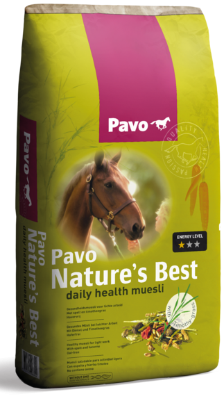 PAVO Nature's Best 15 kg - Zdrowe musli pełne naturalnego włókna