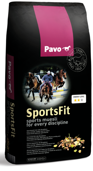 PAVO SportsFit 15 kg - Musli sportowe dla koni wszystkich konkurencji