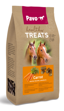 PAVO Healthy Treats Carrot 1 kg - Zdrowe przysmaki dla koni MARCHEWKA