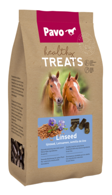 PAVO Healthy Treats Linseed 1 kg - Zdrowe przysmaki dla koni SIEMIE LNIANE