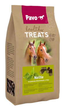 PAVO Healthy Treats Nettle 1 kg - Zdrowe przysmaki dla koni POKRZYWA