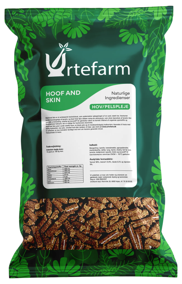 URTEFARM Hoof and Skin pellets 1 kg - Wsparcie dla zdrowych kopyt i skóry